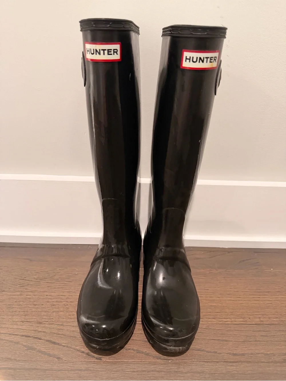 Hunter Original Tall Gloss Black Rain Boots